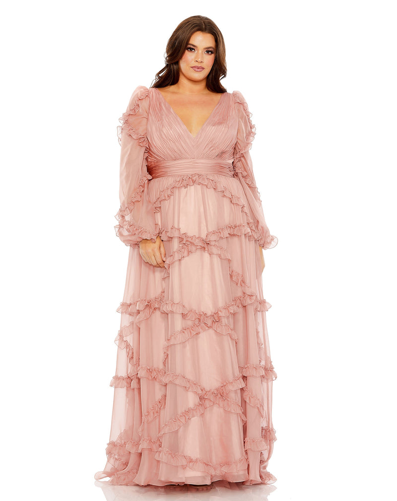 Mac Duggal 68425-DustyRose-AB