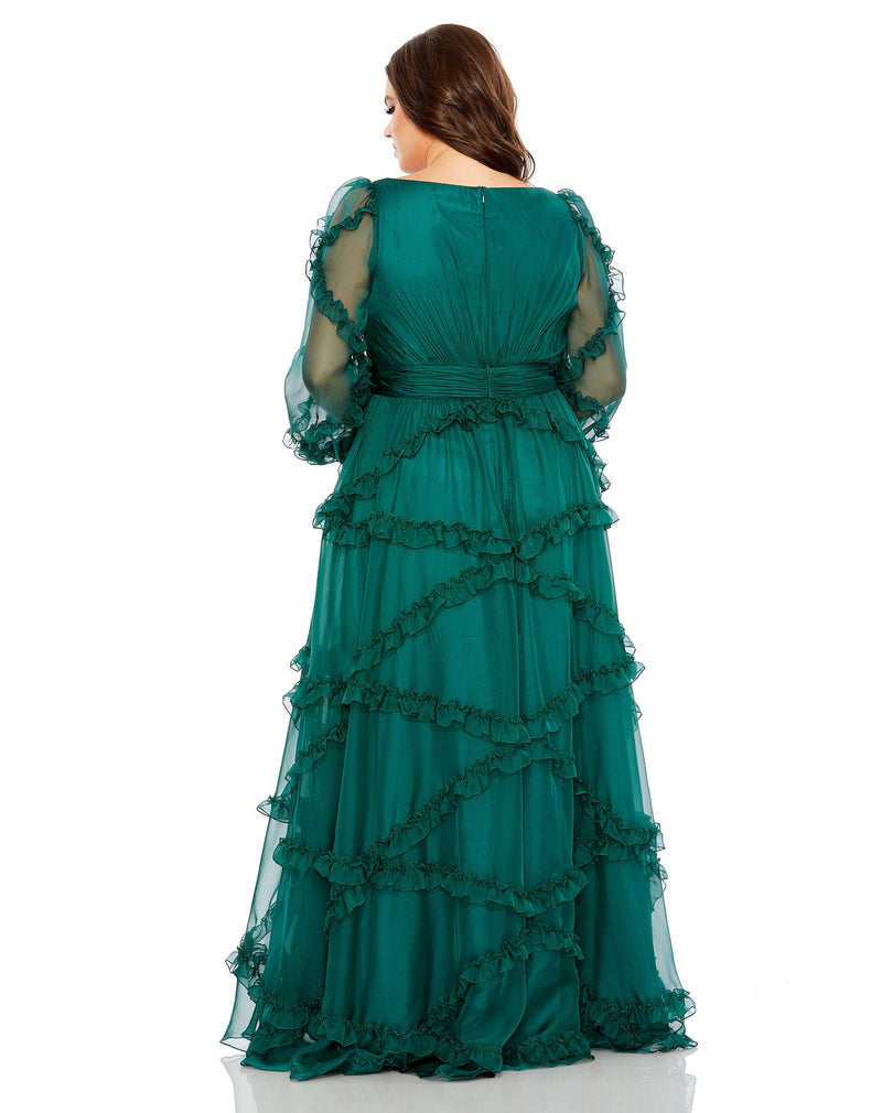 Mac Duggal 68425-Teal-BK