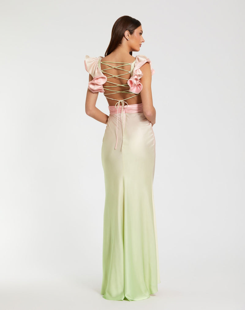 Mac Duggal 68500-PinkLemonade-BK