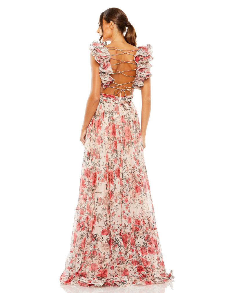 Mac Duggal 68518-RoseMulti-BK