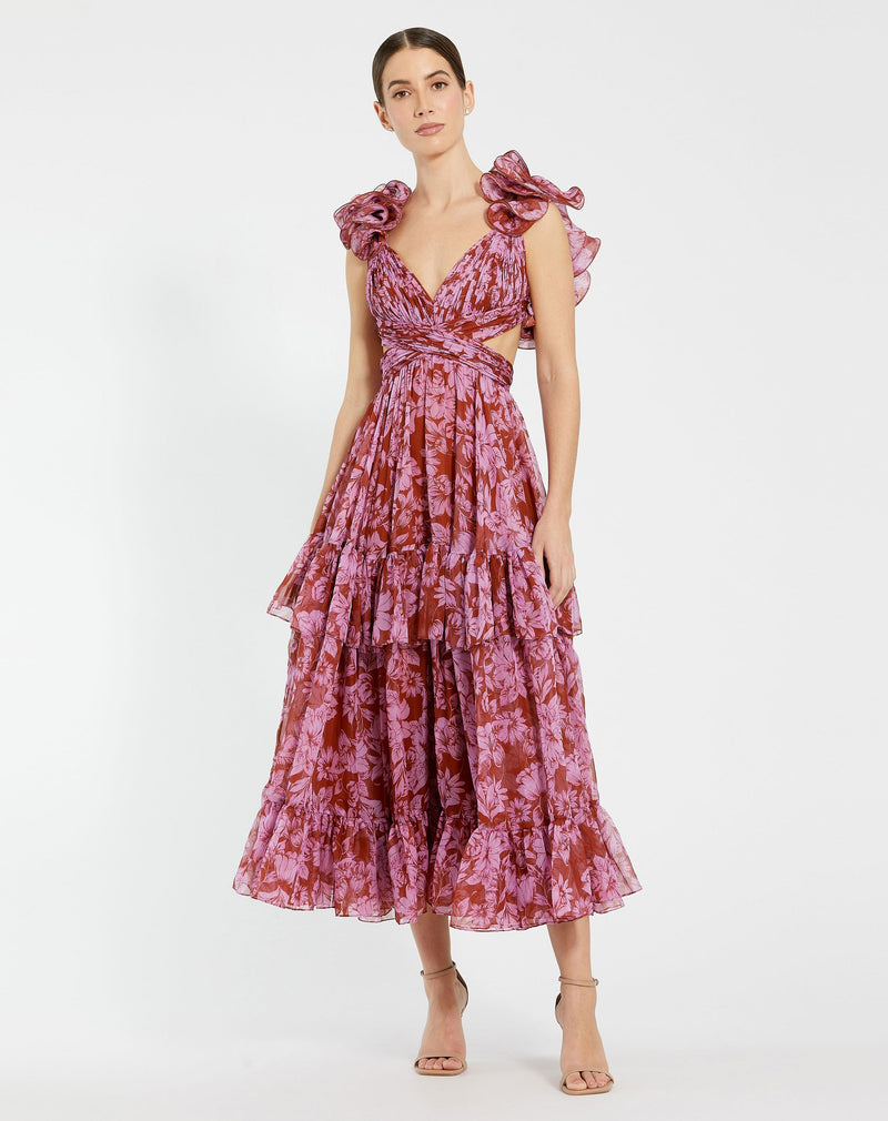 Mac Duggal 68644-RedMulti-AB