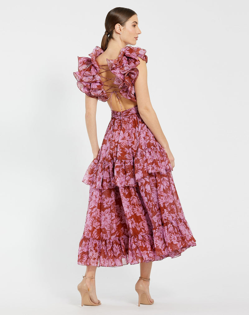 Mac Duggal 68644-RedMulti-BK