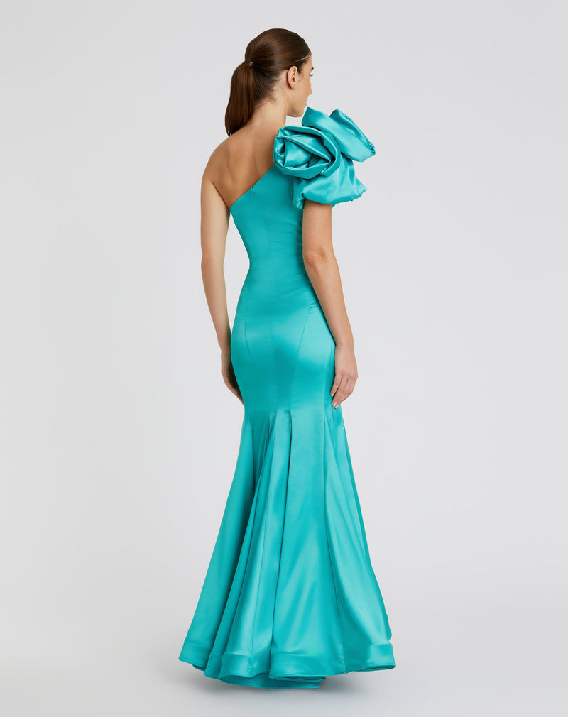 Mac Duggal 68703-Teal-BK