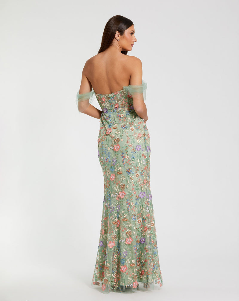 Mac Duggal 68809-SageMulti-BK
