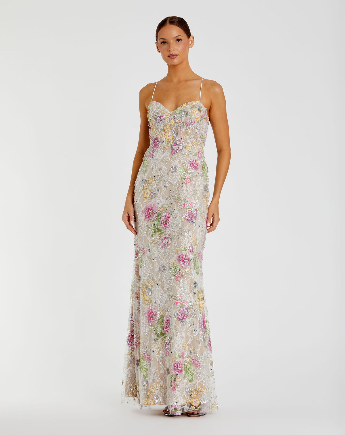 Mac Duggal 68891-IvoryMulti-AB