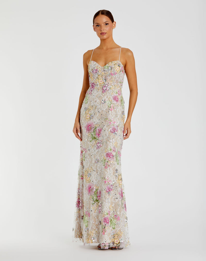 Mac Duggal 68891-IvoryMulti-AB