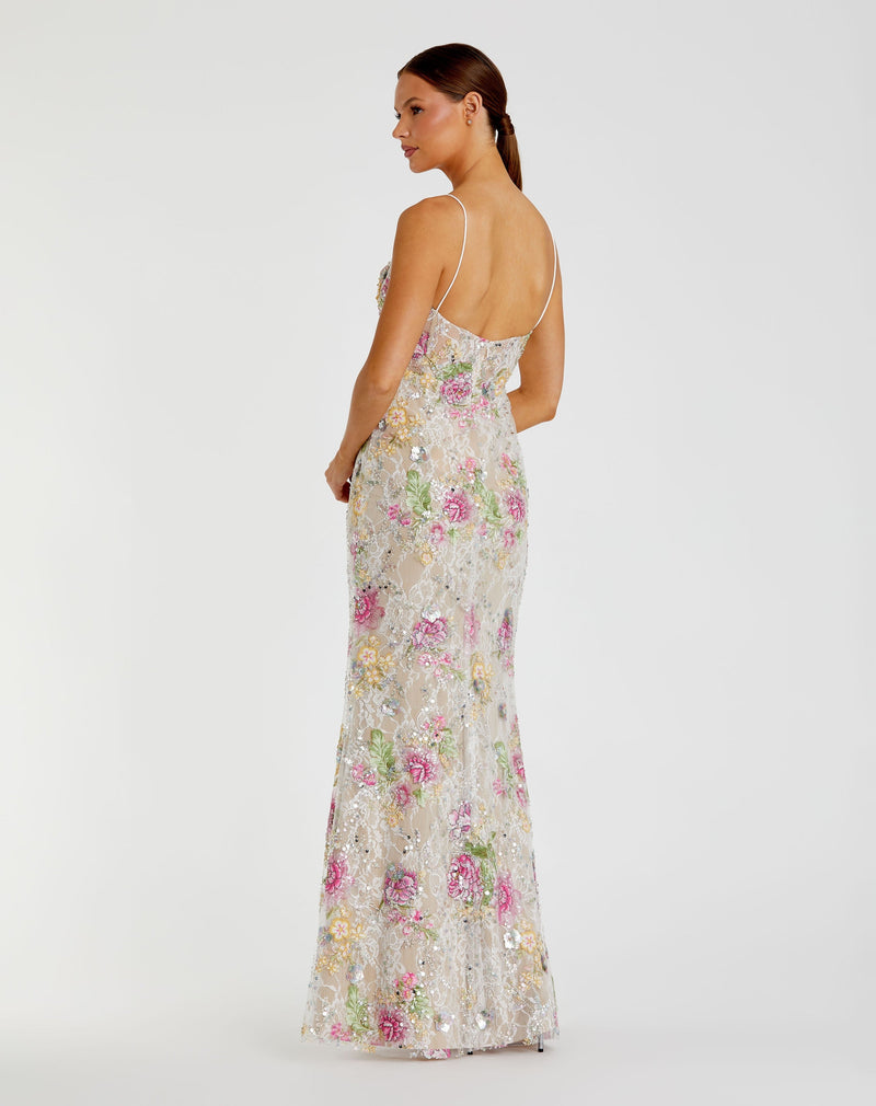 Mac Duggal 68891-IvoryMulti-BK