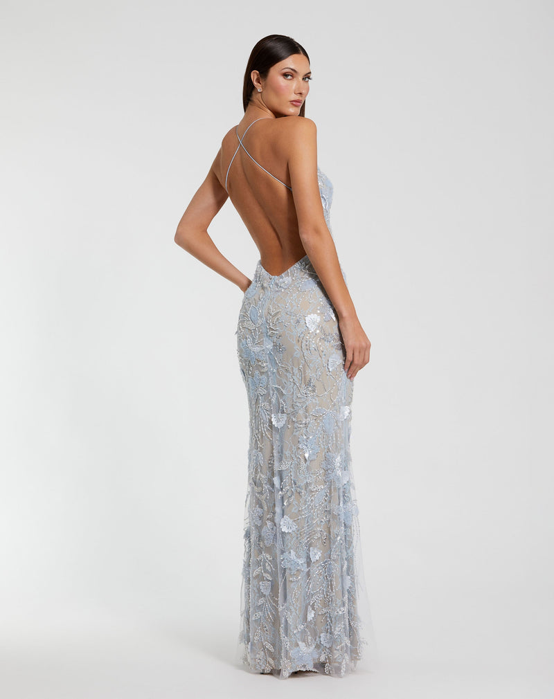 Mac Duggal 68892-PowderBlue-BK