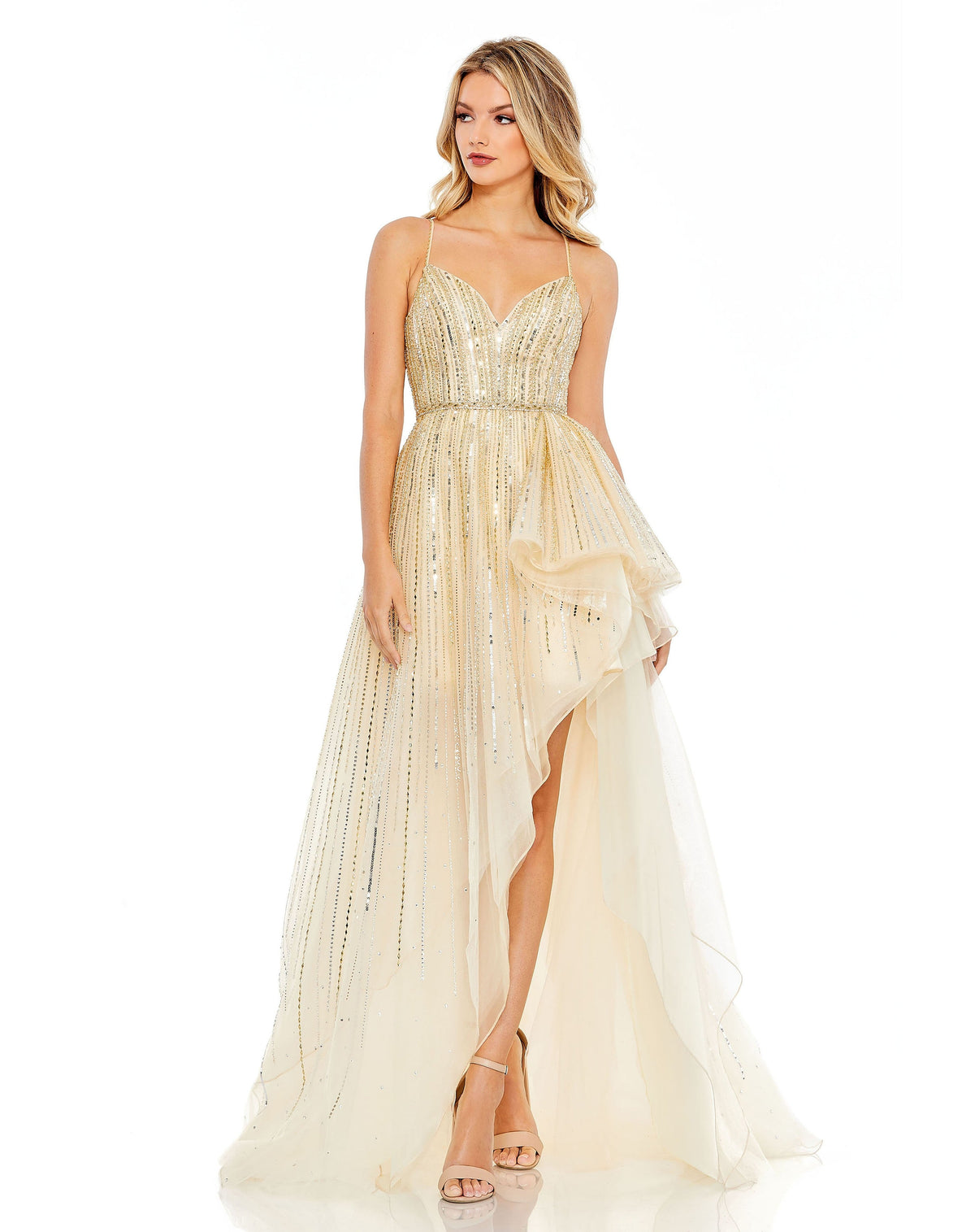Mac Duggal 70124-GoldSilver-AB