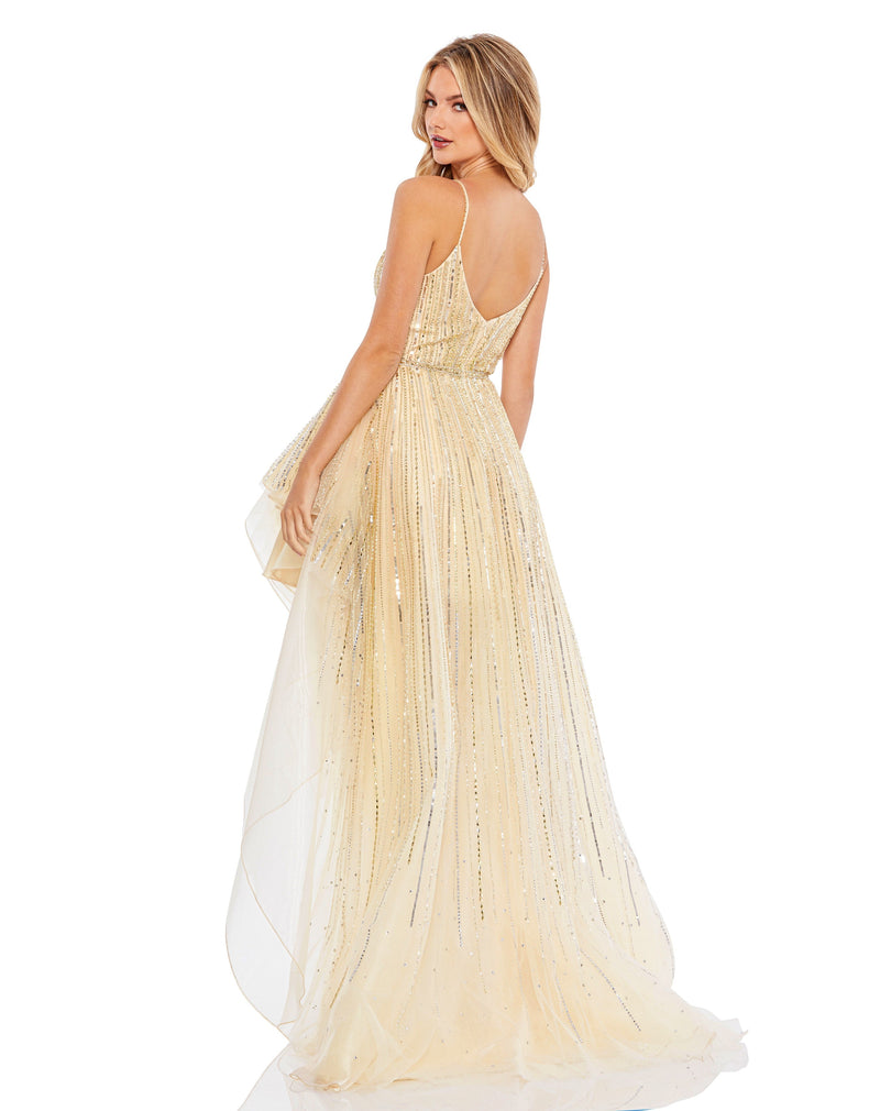 Mac Duggal 70124-GoldSilver-BK