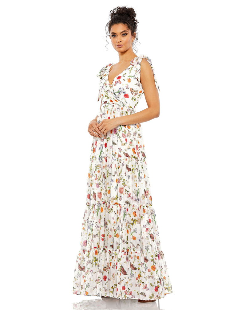 Mac Duggal 70198-WhiteMulti-AB