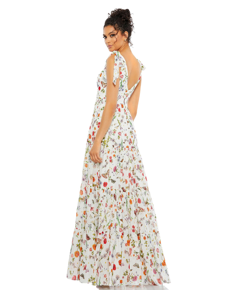 Mac Duggal 70198-WhiteMulti-BK