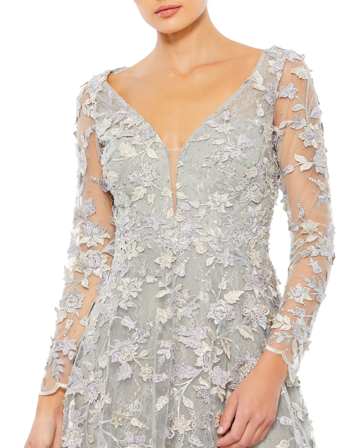 Mac Duggal 70224-Platinum-CL