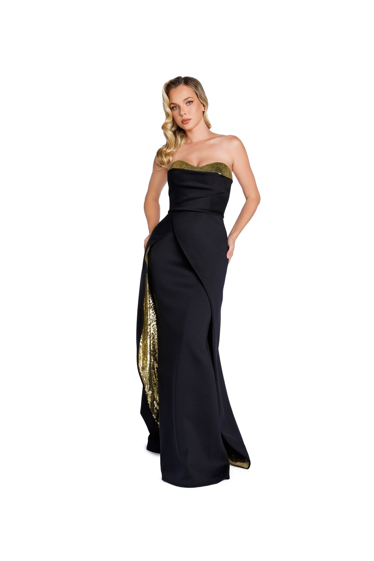 Nicole Bakti 7395_BLACK_GOLD_FRONT