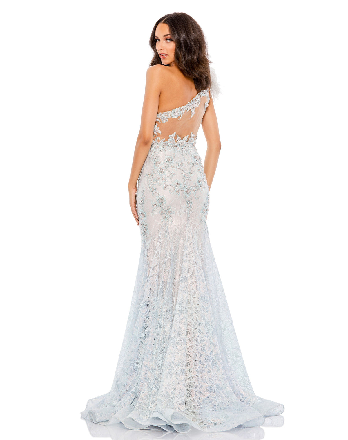 Mac Duggal 79264-CrystalBlue-BK
