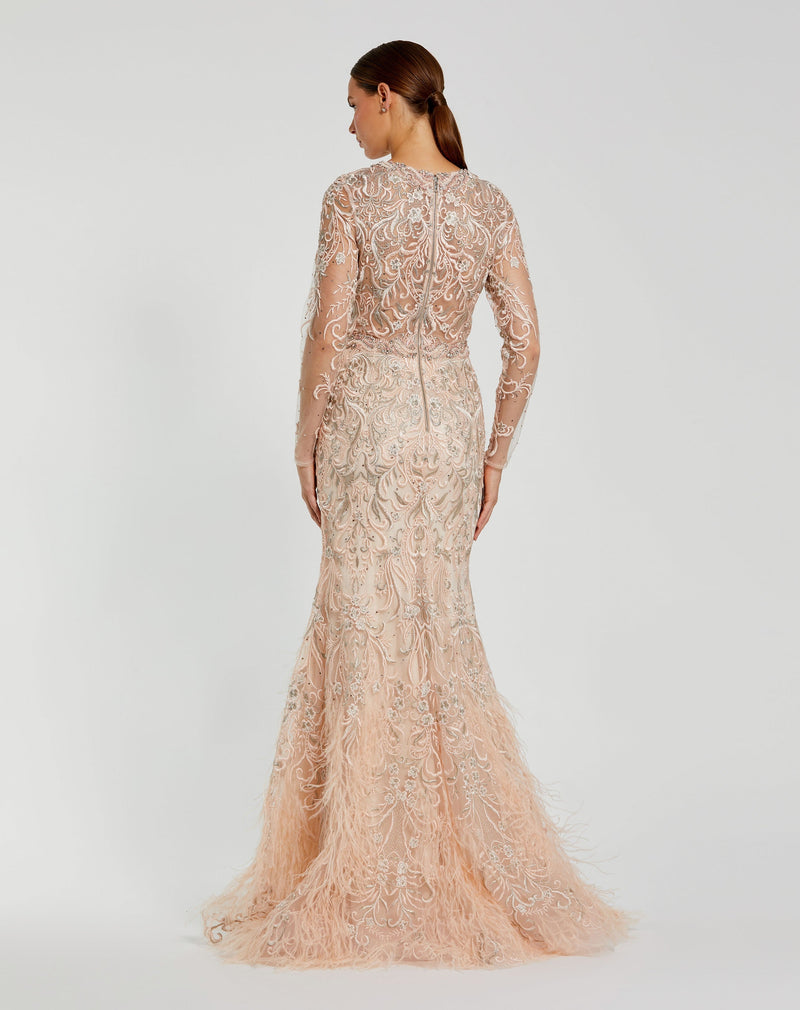 Mac Duggal 79267-Blush-BK