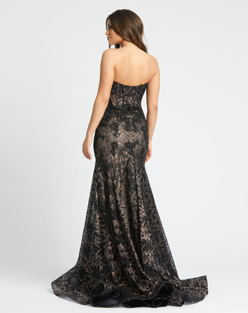 Mac Duggal 79308-BlackNude-BK