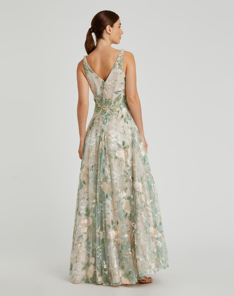 Mac Duggal 79329-CreamMulti-BK