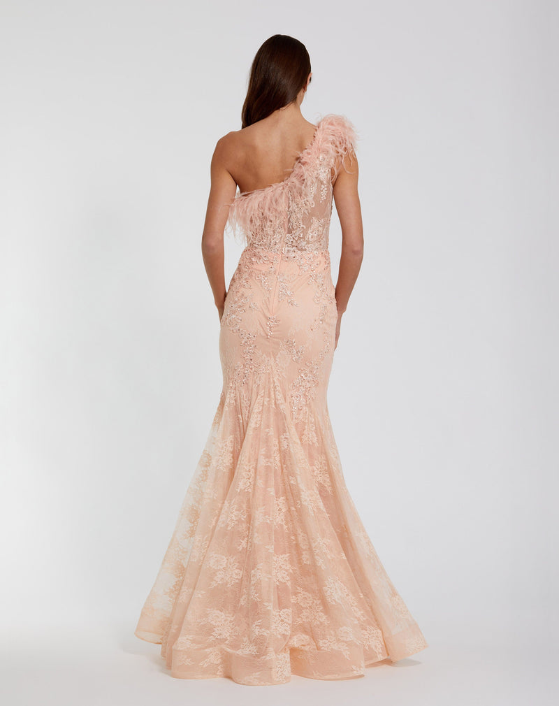 Mac Duggal 79451-Peach-BK