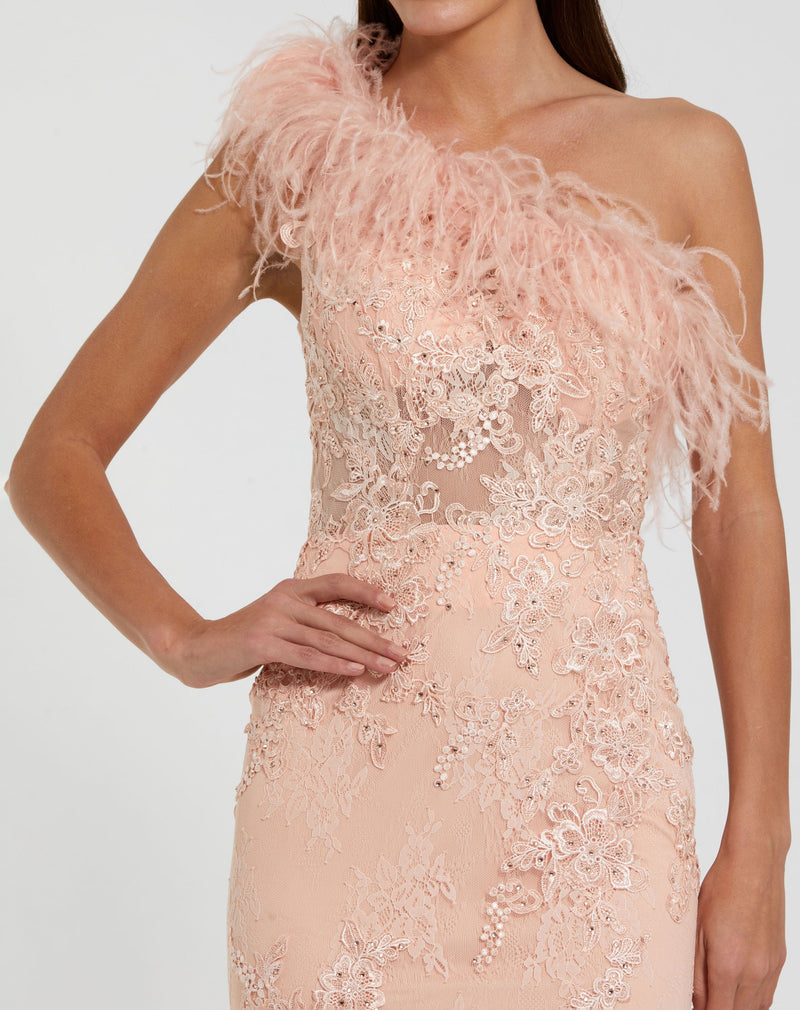 Mac Duggal 79451-Peach-CL