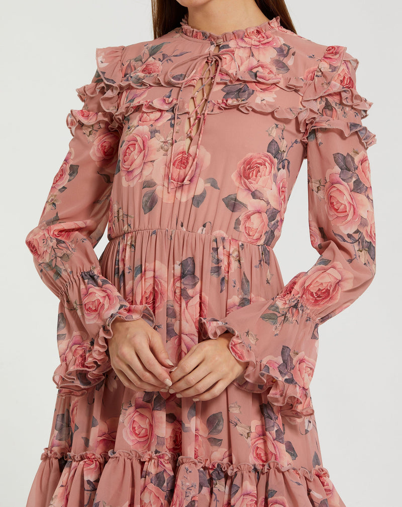 Mac Duggal 9306-RoseMulti-CL