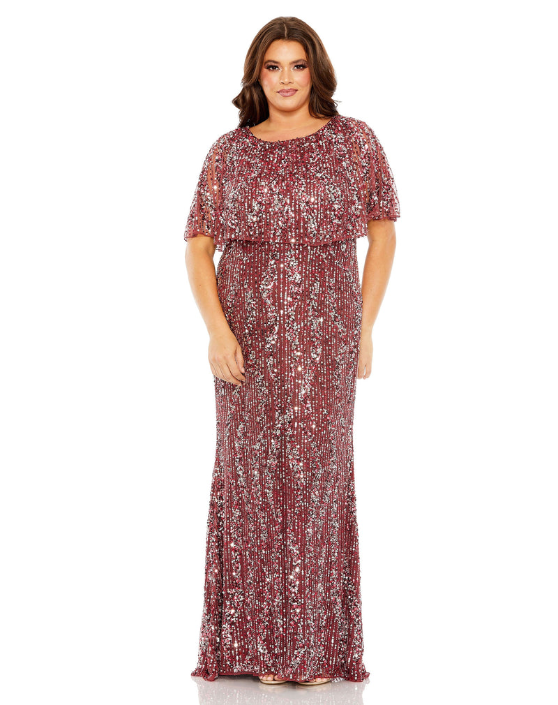 Mac Duggal 93867-Mulberry-AB