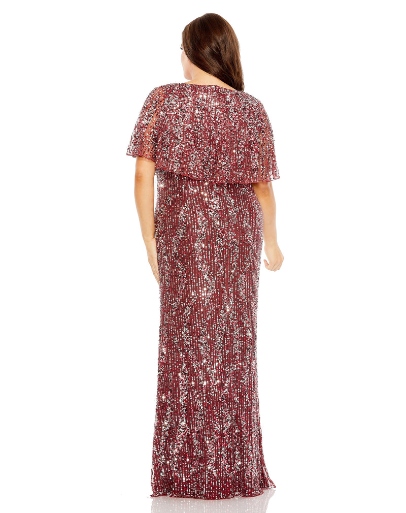 Mac Duggal 93867-Mulberry-BK