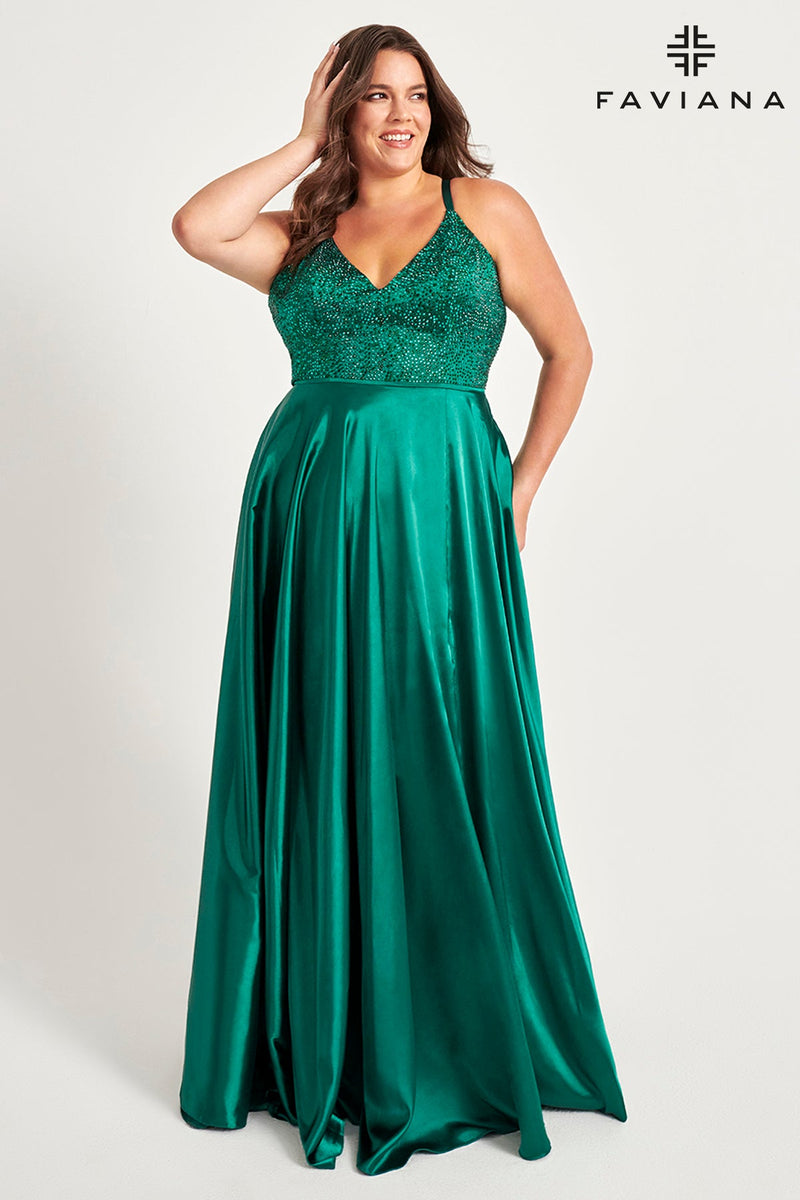 Faviana 9524_EMERALD_FRONT