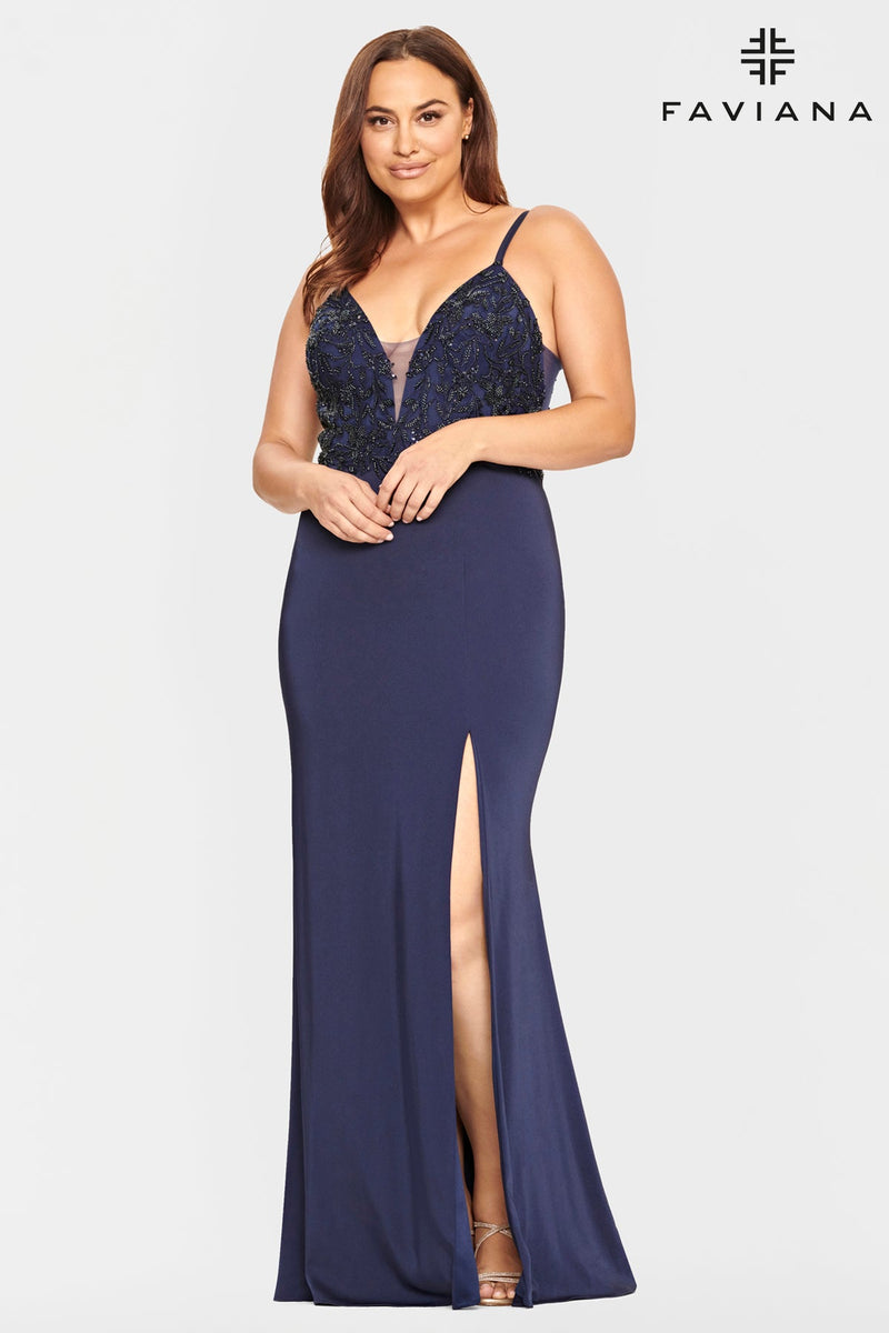 Faviana 9536_NAVY_FRONT