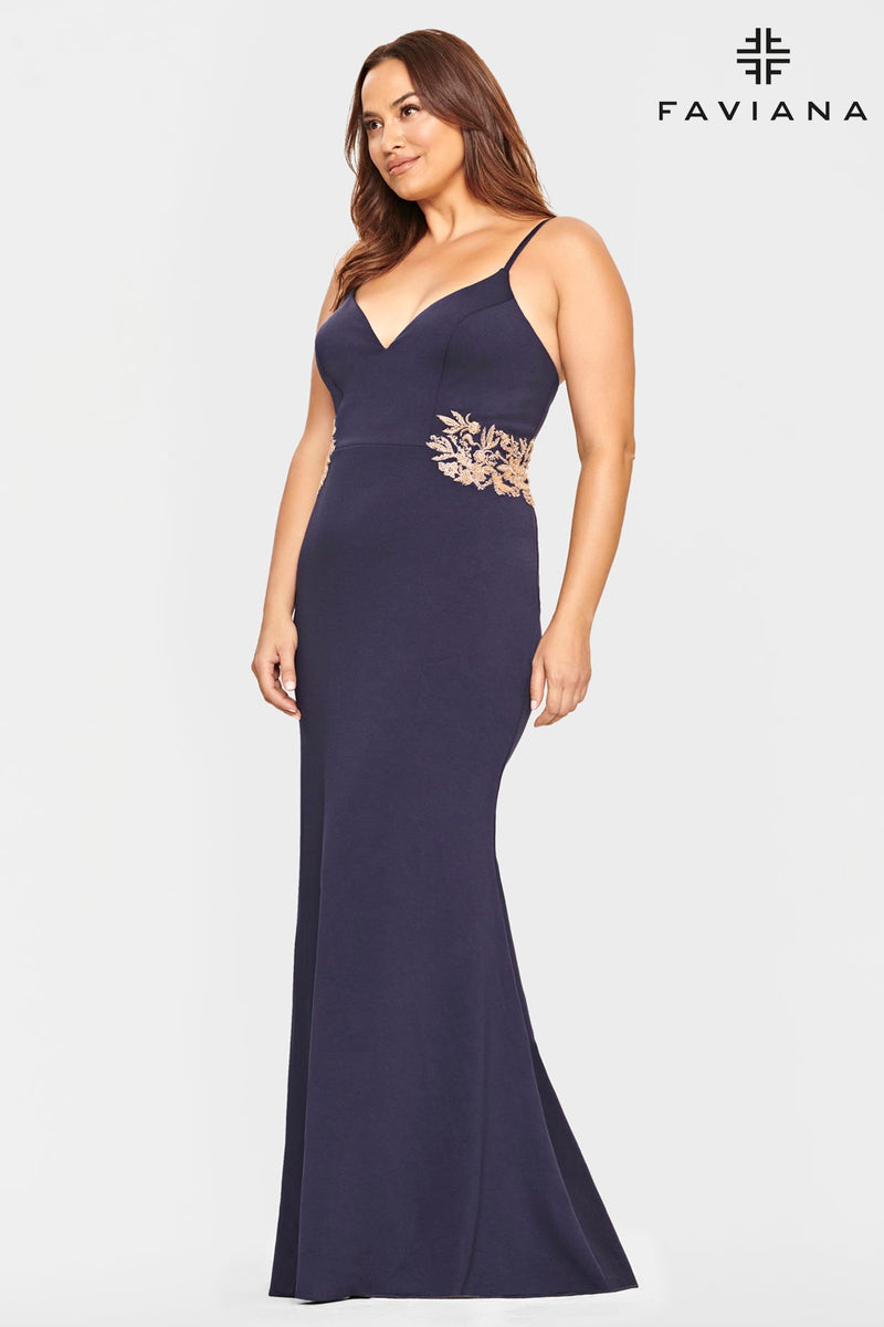 Faviana 9540_NAVY_FRONT