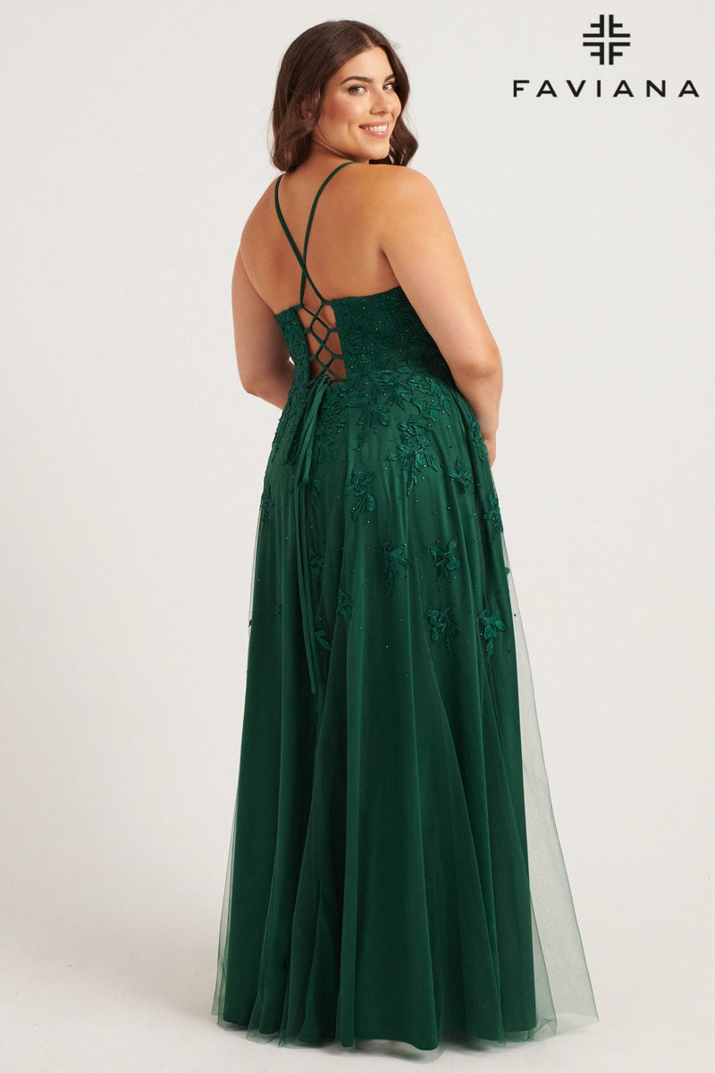 Faviana 9552_FOREST_GREEN_BACK