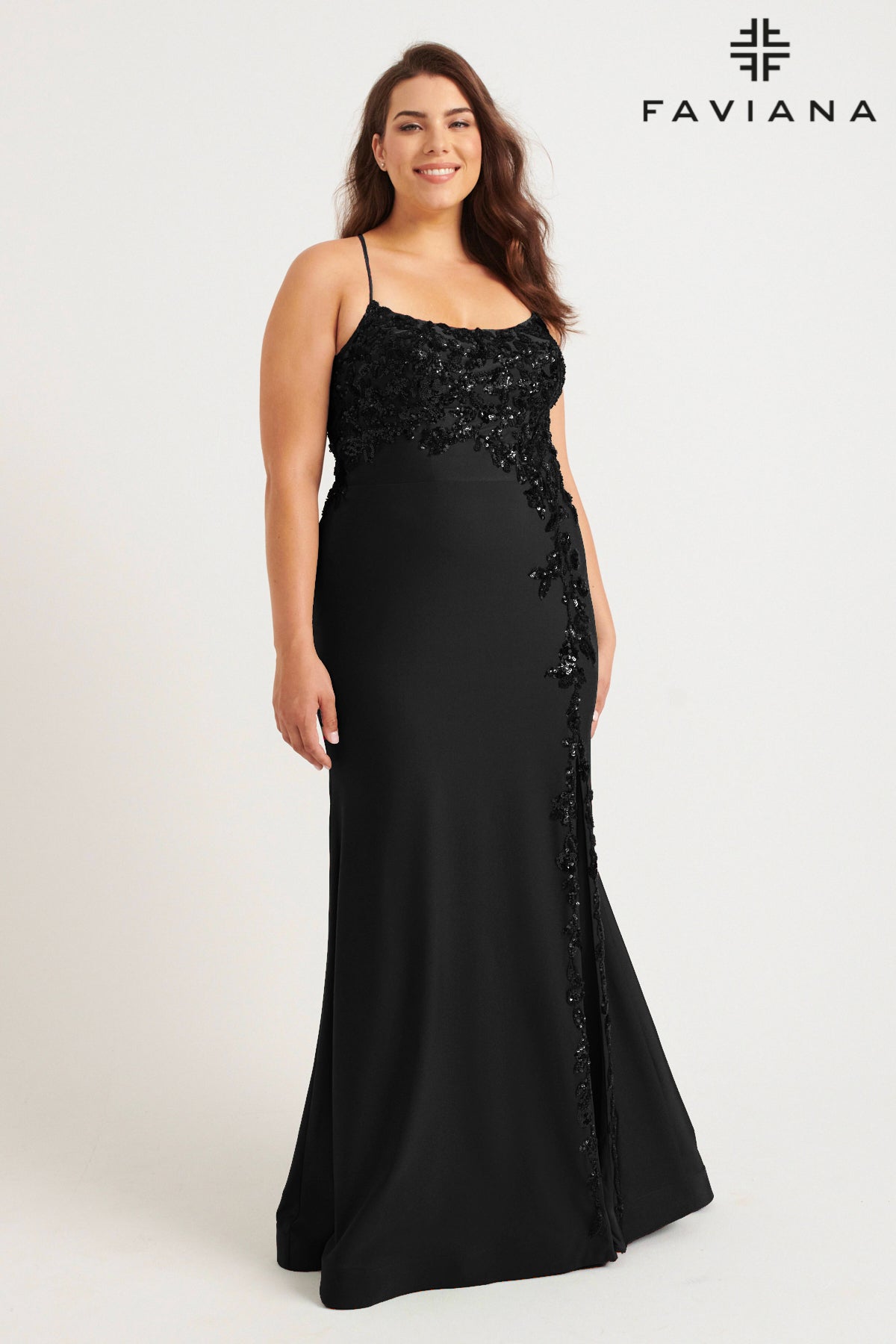 Faviana 9570_BLACK_FRONT