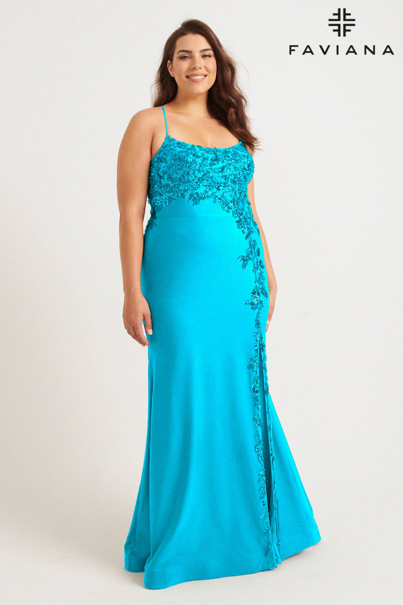 Faviana 9570_SKY_BLUE_FRONT