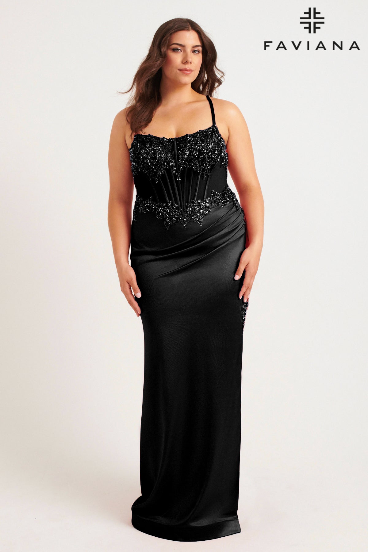 Faviana 9592_BLACK_FRONT