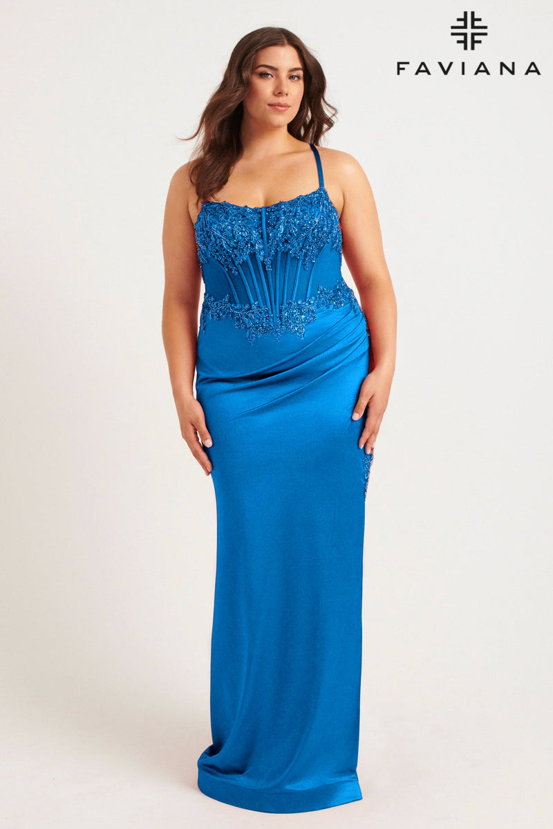 Faviana 9592_INK_BLUE_FRONT
