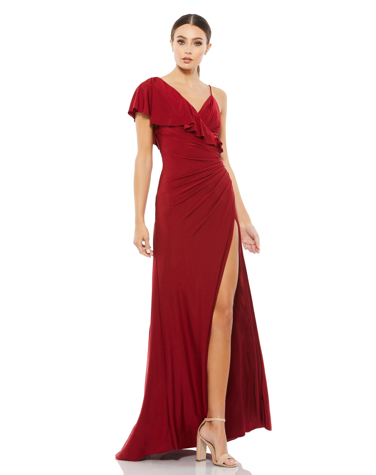 Mac Duggal A11257-Wine-AB