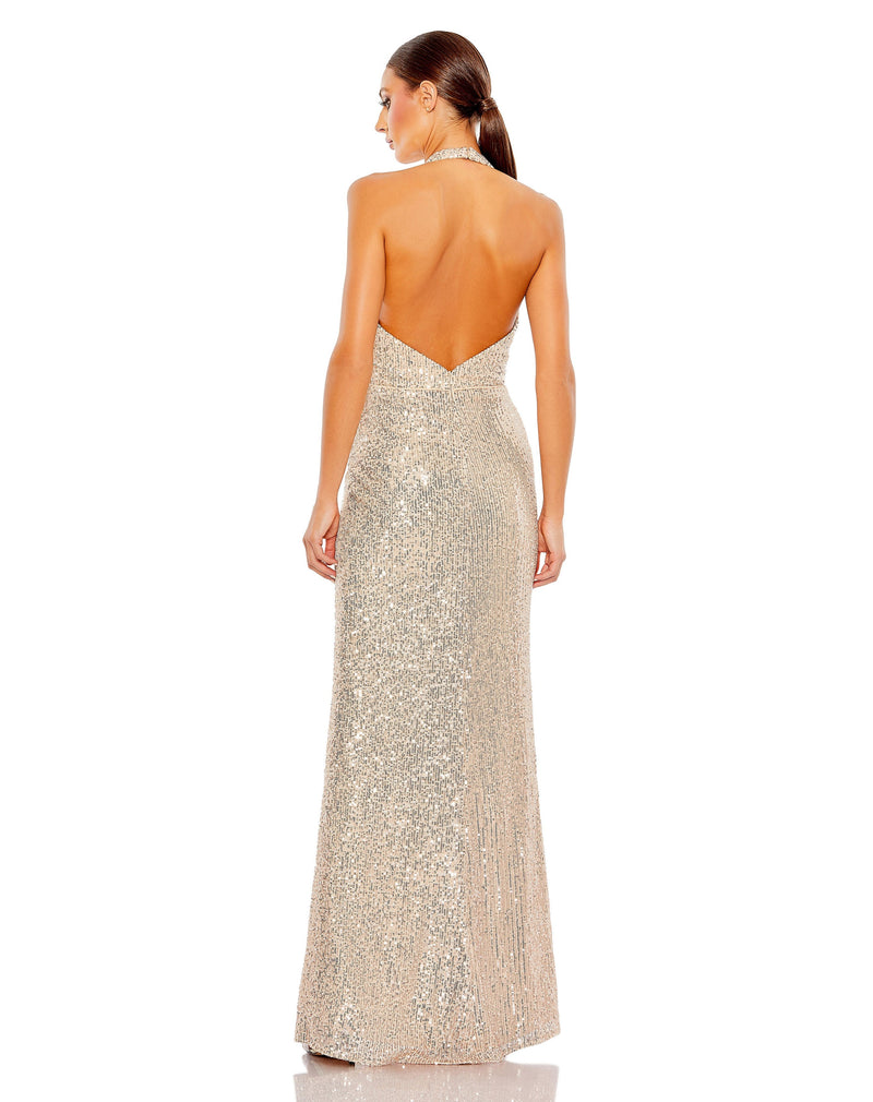 Mac Duggal A11277-RoseGold-BK