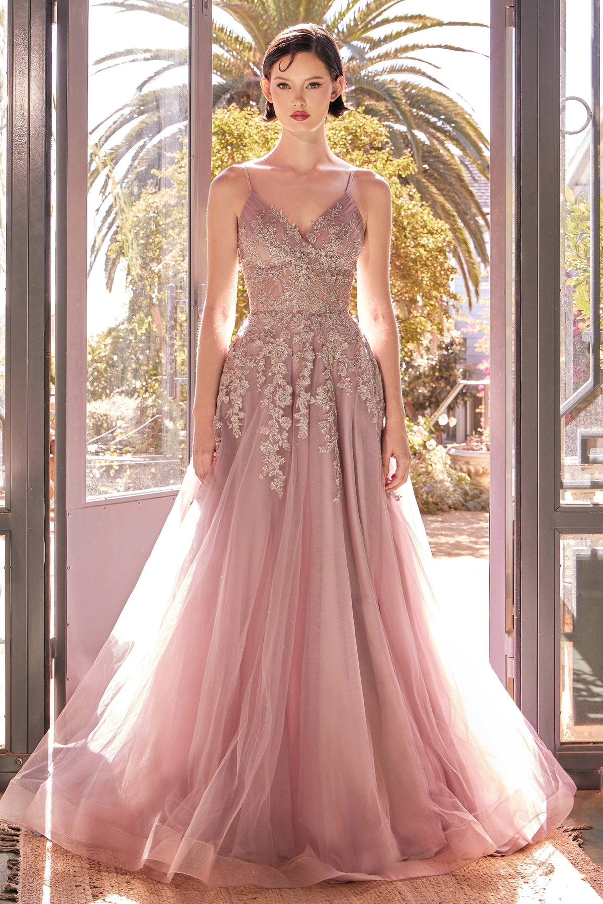 Andrea & Leo Couture A1416_DUSTY_ROSE_FRONT