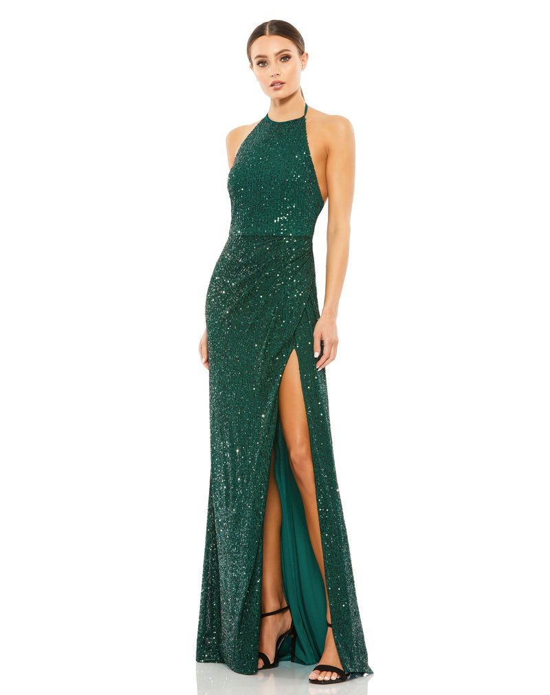 Mac Duggal A26622-BottleGreen-AB