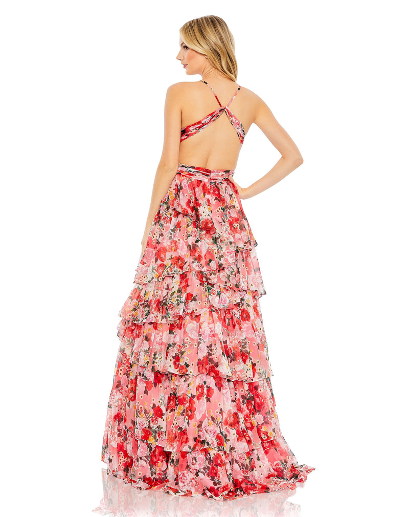 Mac Duggal A67985-PinkMulti-BK