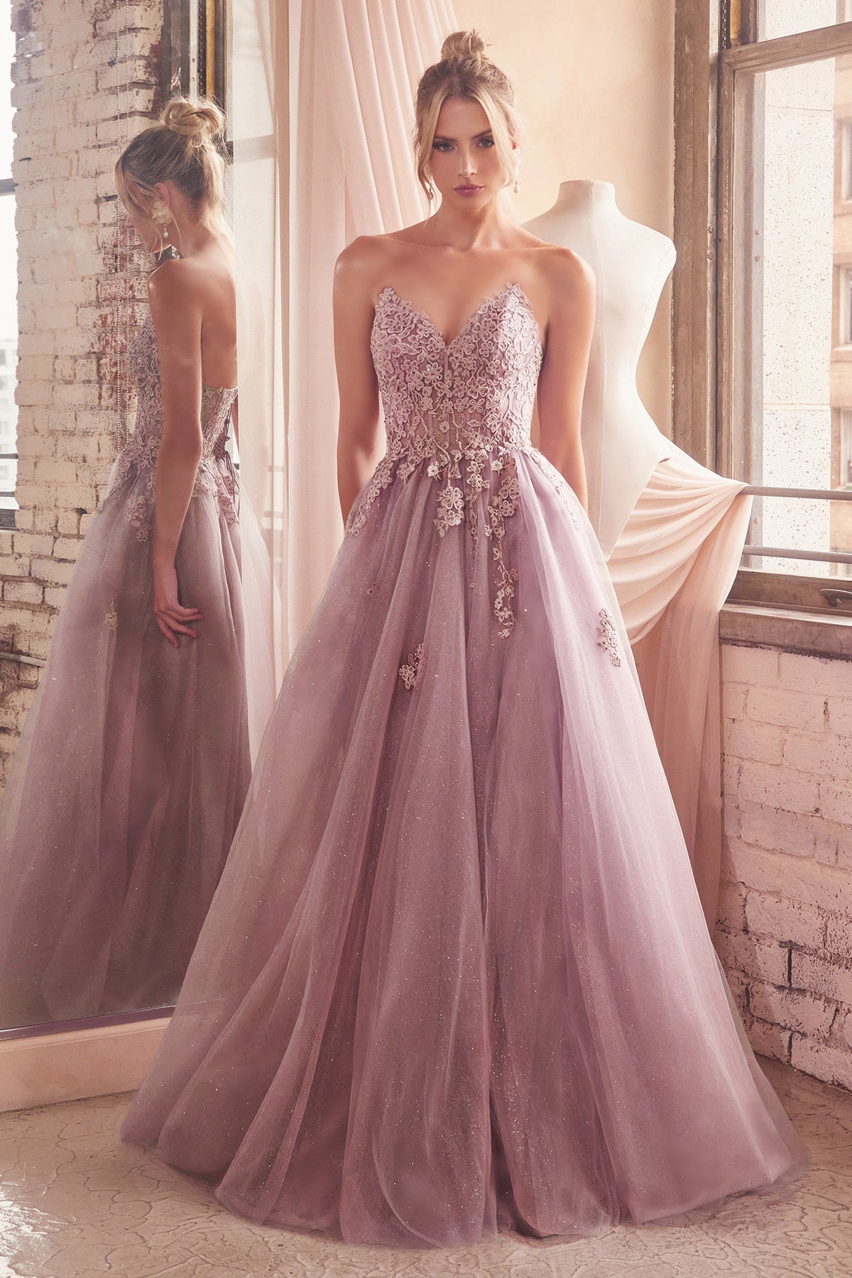 Ladivine by Cinderella Divine C148_DUSTY_MAUVE_FRONT
