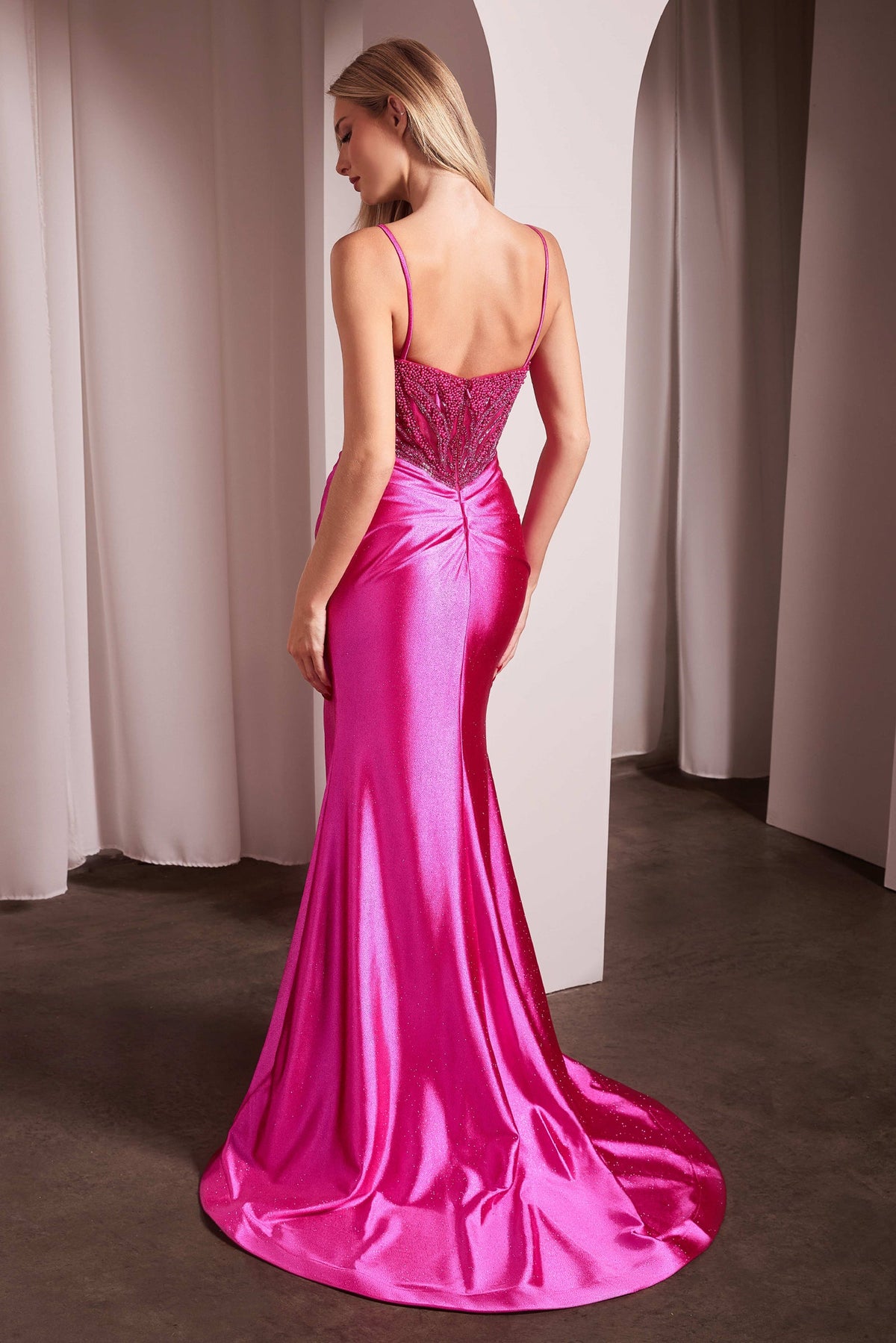 Ladivine by Cinderella Divine CC0238_FUCHSIA_BACK_1
