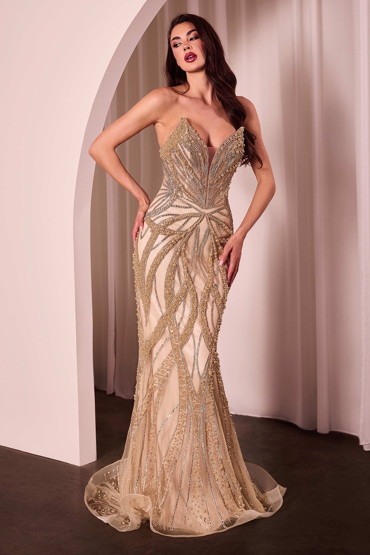 Ladivine by Cinderella Divine CC0688_ROSE_GOLD_FRONT