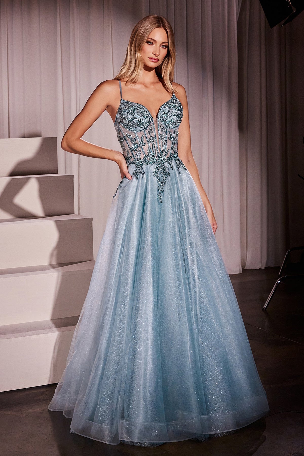 Ladivine by Cinderella Divine CC0881_LT_BLUE_FRONT