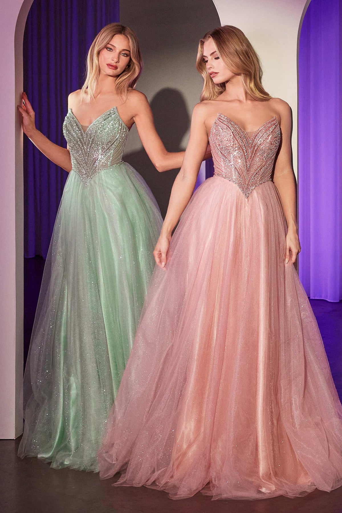 Ladivine by Cinderella Divine CC415_SAGE_BLUSH_2