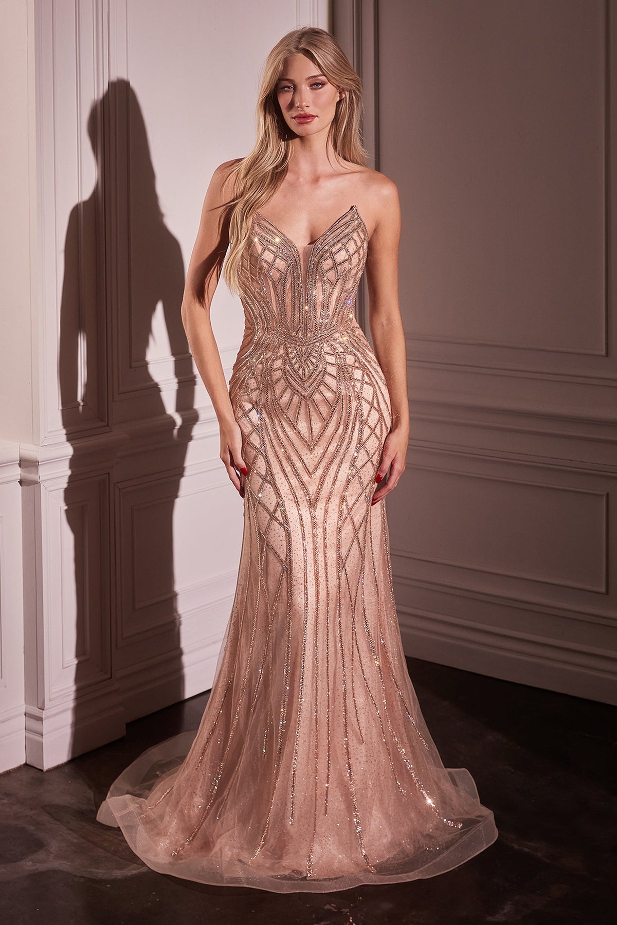 Ladivine by Cinderella Divine CC6018_ROSE_GOLD_FRONT