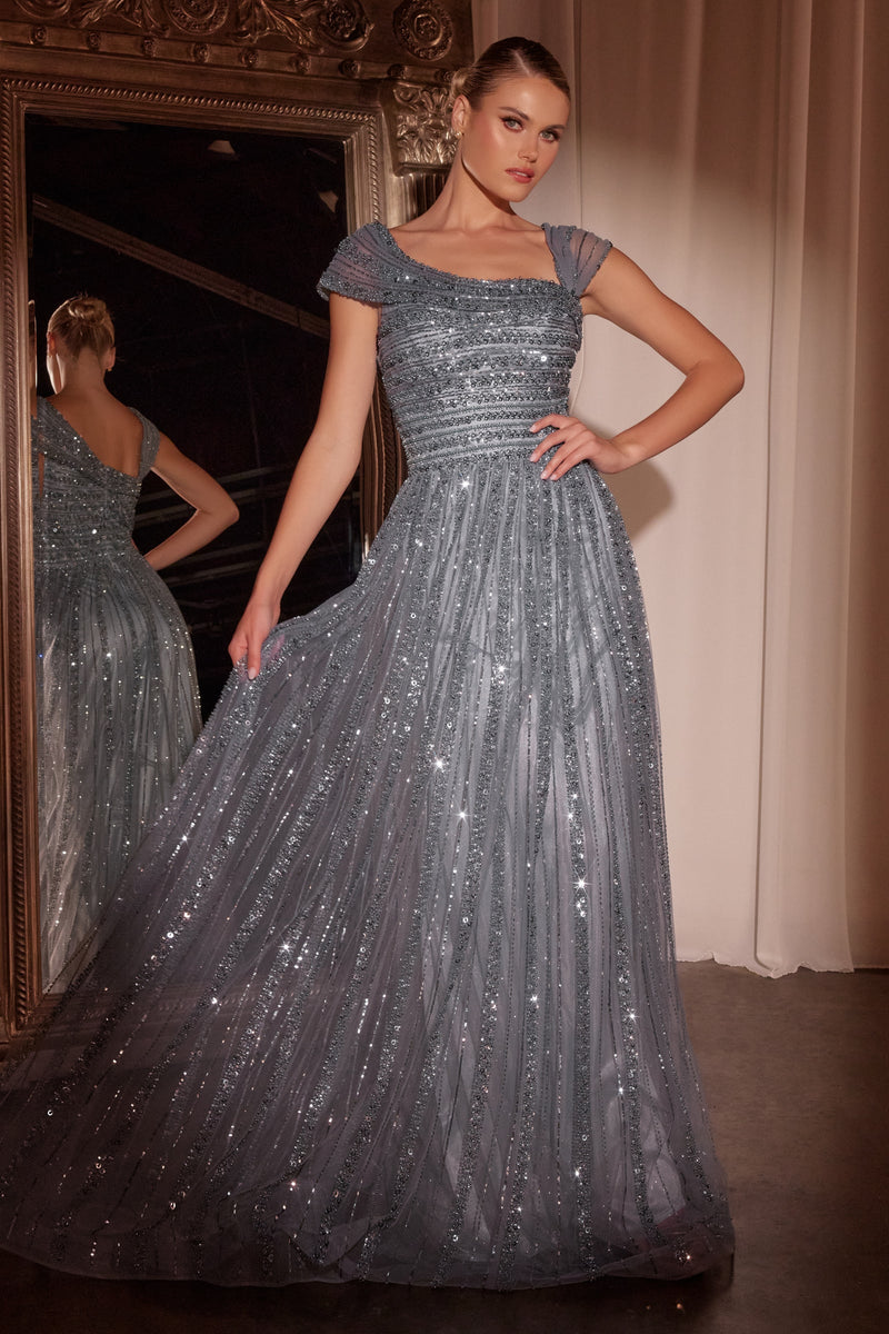 Ladivine by Cinderella Divine CD0238_SMOKY--BLUE_FRONT