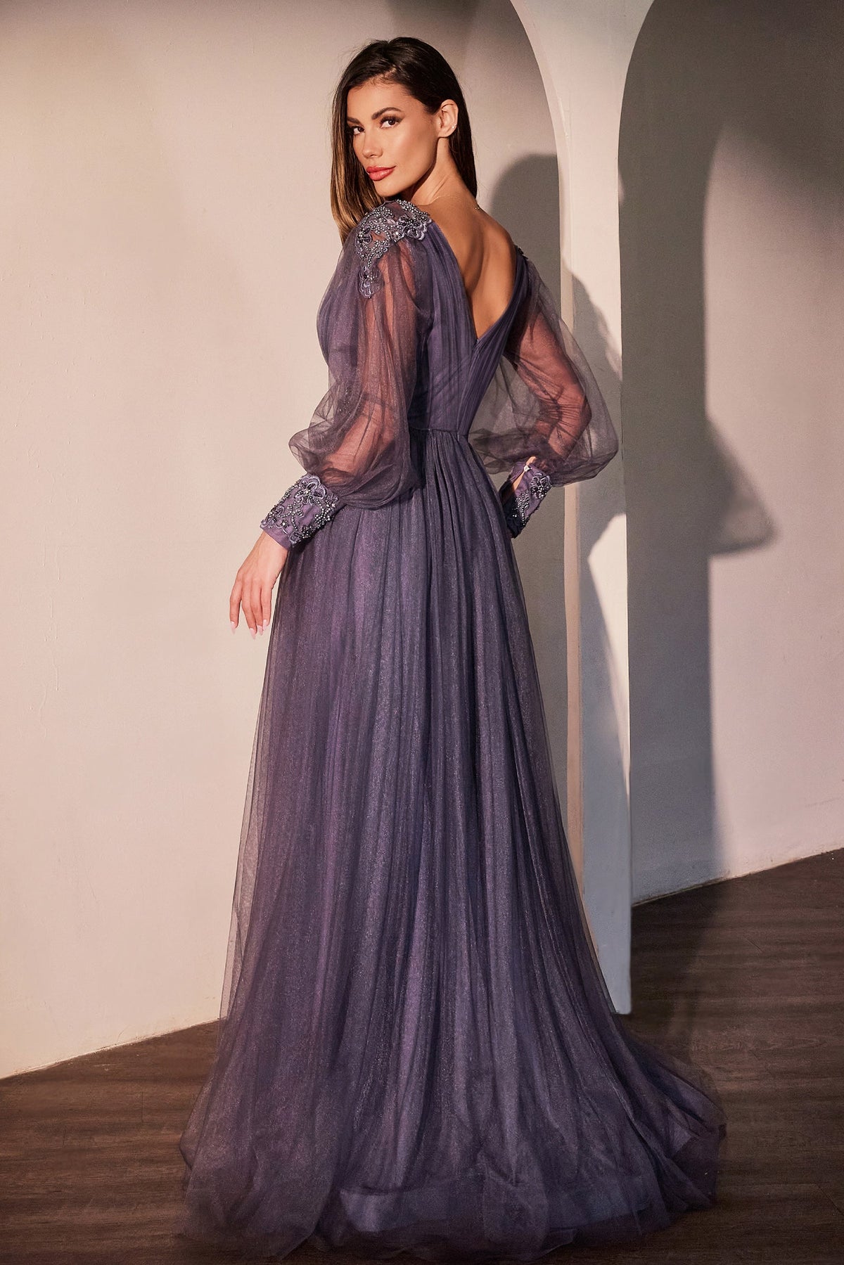 Ladivine by Cinderella Divine CD0938_SMOKY--VIOLET_BACK