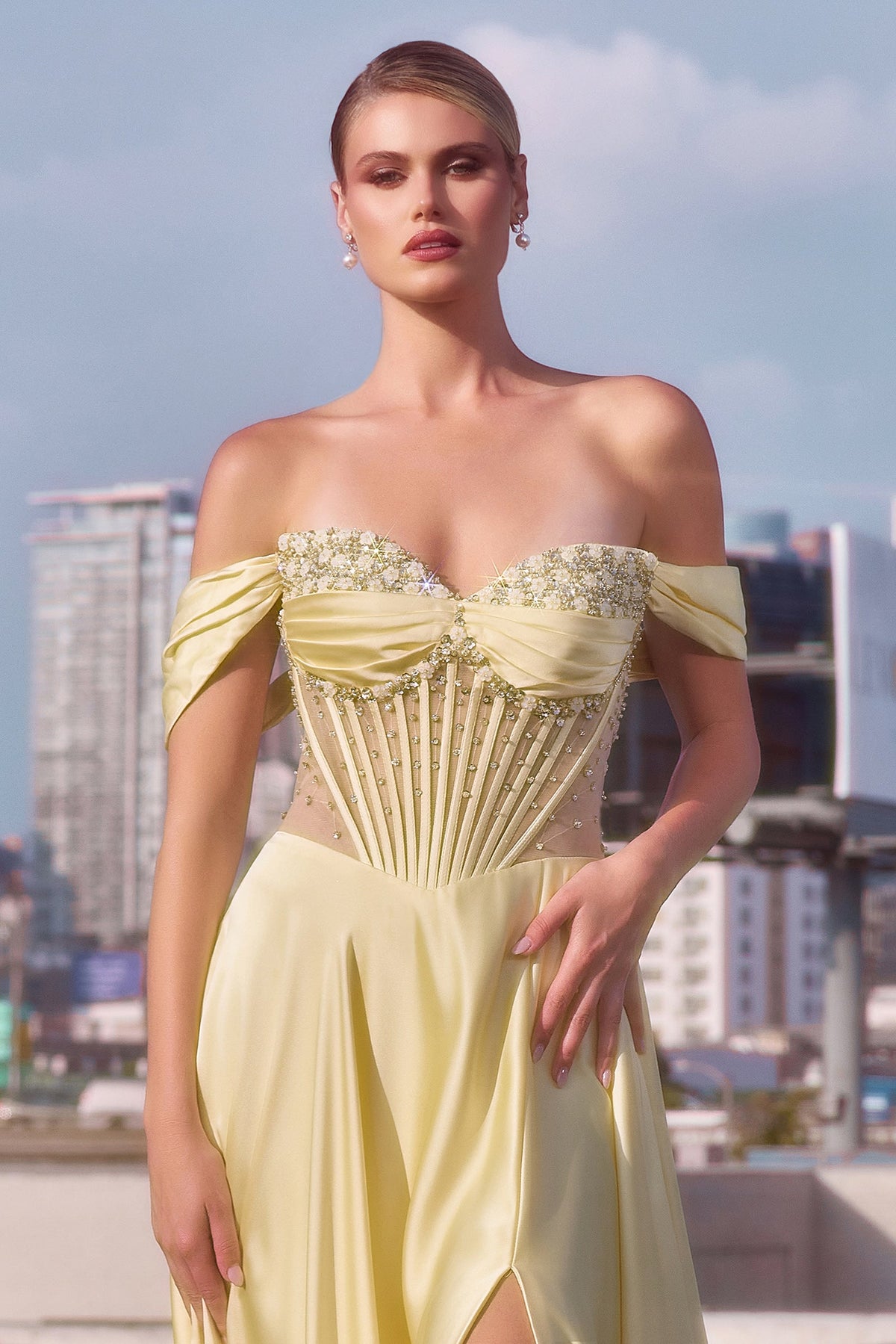 Ladivine by Cinderella Divine CD297_LT-YELLOW_1