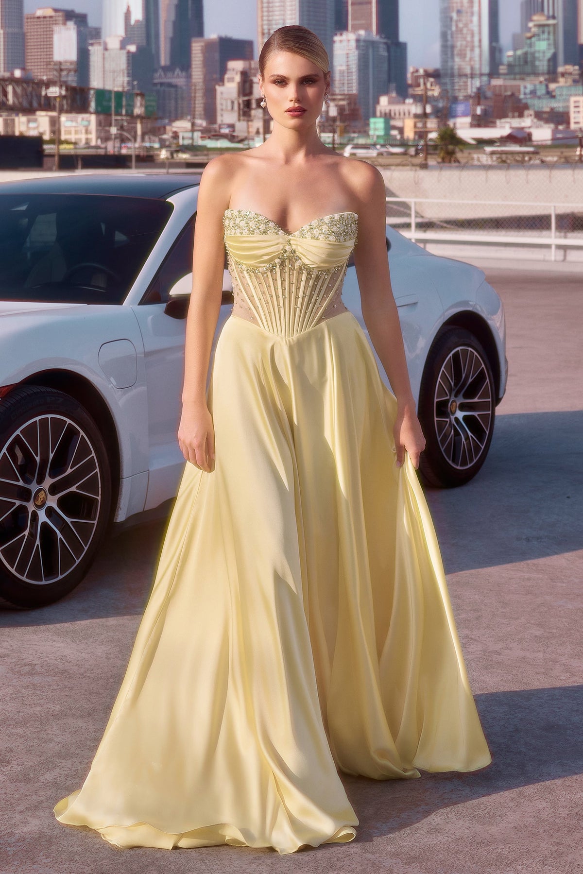 Ladivine by Cinderella Divine CD297_LT-YELLOW_FRONT
